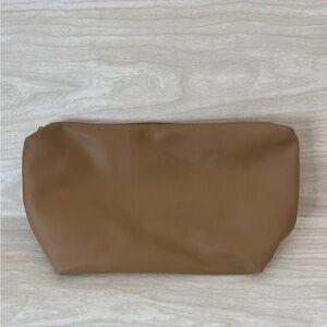 By Anthropologie Nude Bag Purse Cosmetic Makeup